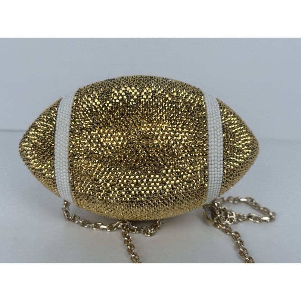 Judith Leiber Couture Crystal Football Minaudiere Clutch Bag - Picture 4 of 16